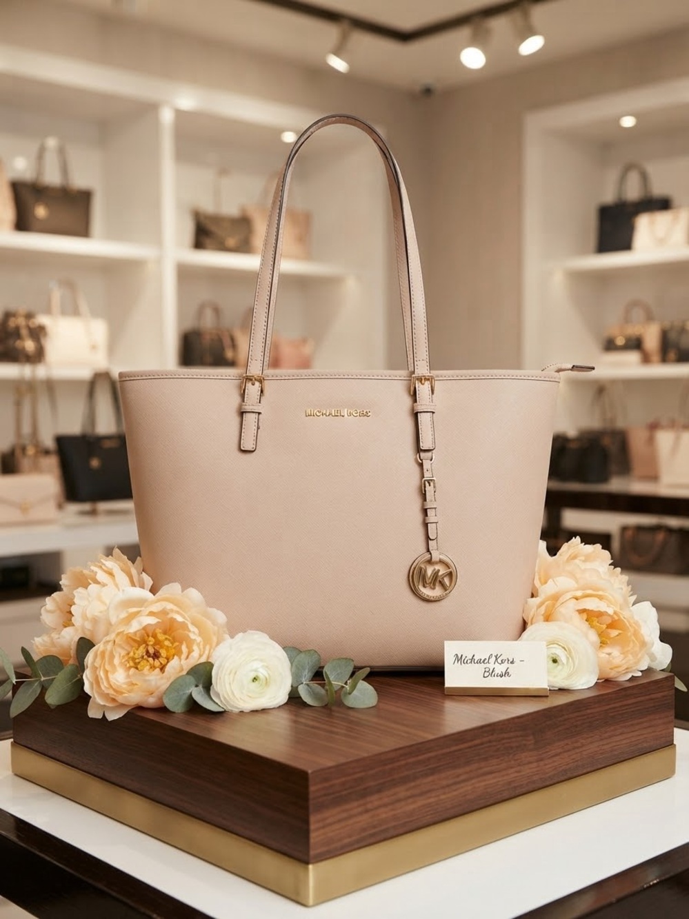 Michael Kors Blush Pink Saffiano Leather Tote